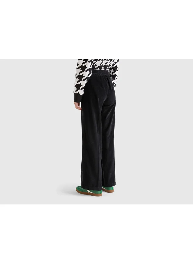 يونايتد كولورز أوف بينتيون Wide Velvet Trousers