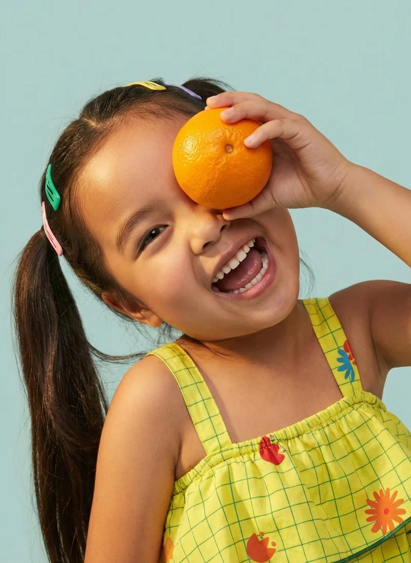 نوتيناتي Nautinati Girls' Floral Hem Printed A-line Dress