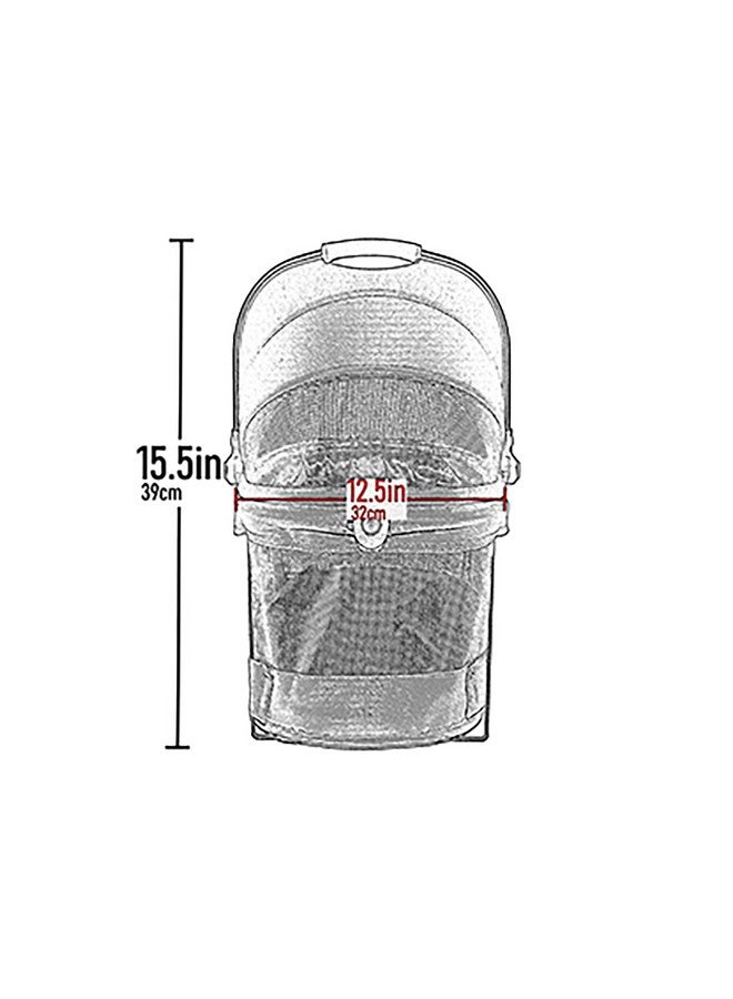 Pet Gear No-Zip View 360 Ultra Lite Pet Safety Carrier & Car Seat for Small Dogs & Cats Push Button Entry, 15", Ecru - Image 5