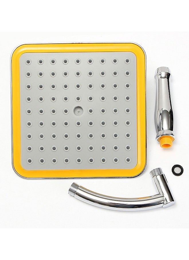 High Pressure Adjustable Square Top Rainfall Shower Head Silver/Yellow 22x5x200mm - pzsku/ZD5635855BA6CBF54572CZ/45/_/1719044957/68b040f6-27cb-4967-b351-842d16257e94