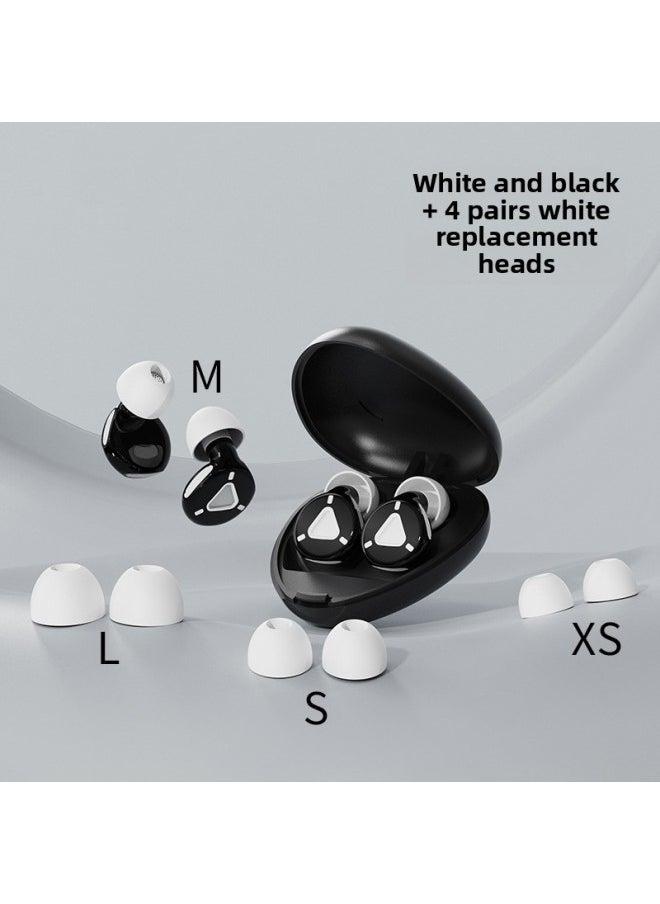 Generic - Private Mold Earplugs Advanced Decompression Button Earplugs Sleep Anti-Noise Earplugs Super Sound And Noise Reduction Earplugs-Color:Color Box + Heart-shaped Storage Box + White And Black + White Replacement Ear Caps - Image 1