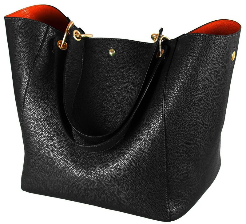 sqlp Large Work Tote Bag for Women Designer Purses and Handbags Big Bucket bags Ladies Travel Crossbody Purse Black - Image 1