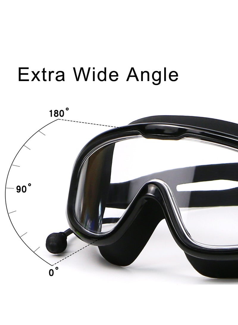 Large Frame Swimming Goggles Adult Men's and Women's Swimming Goggles Anti-fog HD - Image 4