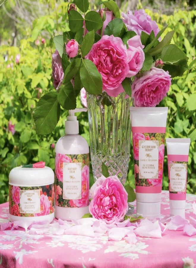 Camille Beckman Glycerine Hand Therapy Cream, Glycerine Rosewater, 8 Ounce - Image 4