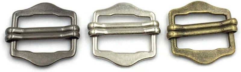 ABOOFAN 50pcs Adjustable Metal Buckles Strap Buckle Set Deep Gray 20mm for Clothing Bags Outdoor Use Sewing Accessories - Image 4