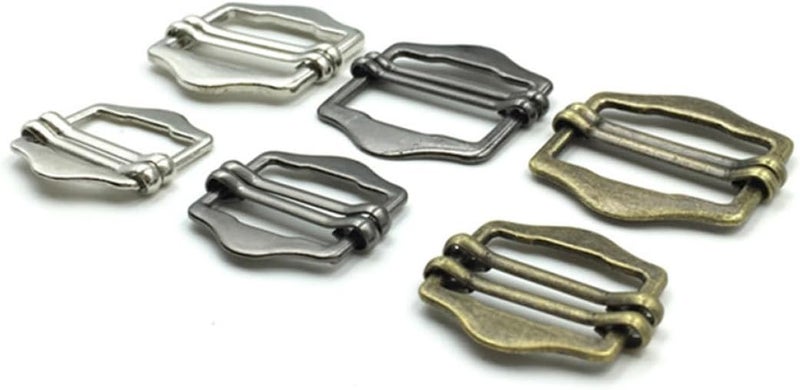 ABOOFAN 50pcs Adjustable Metal Buckles Strap Buckle Set Deep Gray 20mm for Clothing Bags Outdoor Use Sewing Accessories - Image 5