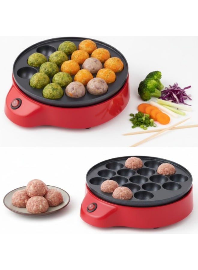 AMM Non-Stick Octopus Dumpling & Multi-Snack Maker | Heavy Grill Pan for Takoyaki, Power Snacks & Quick Cooking - Image 5