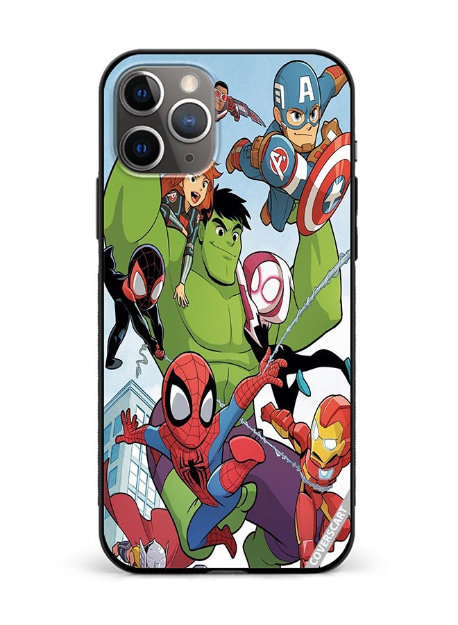 Protective Case Cover For Apple iPhone 11 Pro Marvels Design Multicolour