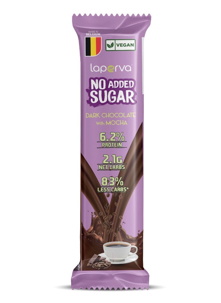 Laperva Laperva No Added Sugar Chocolate Bar, Dark Chocolate With Mocha, 1 Bar 