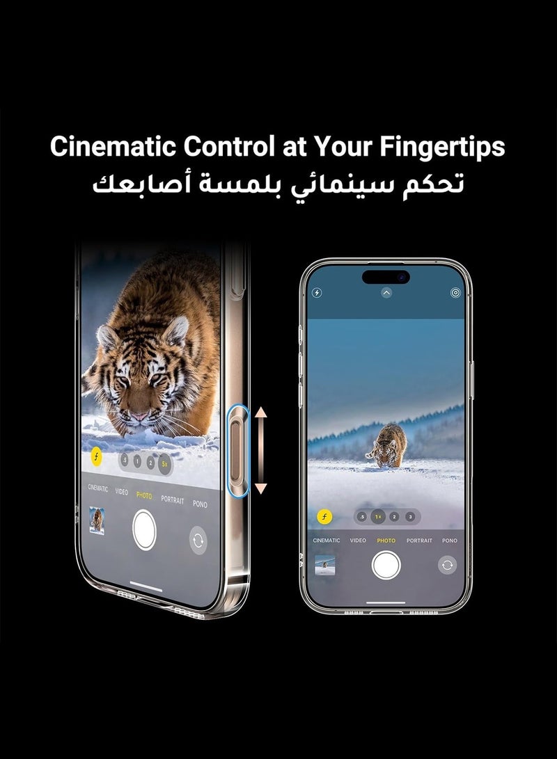 Techie غطاء شفاف لجهاز آبل آيفون 16 برو 2024 مع ميغ سيف - غطاء نحيف، مضاد للاصفرار مع حماية عدسة الكاميرا، حامل مغناطيسي متوافق - Image 5