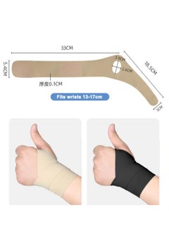 KASTWAVE Arthritis Gloves, 1 Pair Wrist Thumb Support Braces, Ultra Thin Soft Elastic Compression Sleeves Fingerless Glove, Adjustable Sports Thumb Bandage Wrap Protector for Women & Men  - Image 2