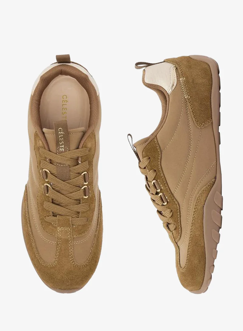 Women Panelled Lace-Up Ankle Sneakers