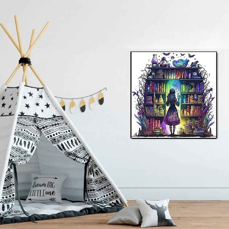AIBOERL Diamond Art Kits for Adults,Magic Book DIY 5D Diamond Painting Kits Full Drill Diamond Dots Paintings with Diamonds Gem Art and Crafts Home Decor ã€13.78x13.78inchã€‘ - Image 3