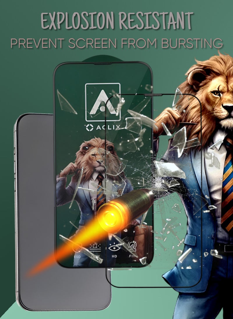 ACLIX 2 Pieces Antistatic ESD Dustproof Premium Quality High Definition Tempered Glass Screen Protector Designed For  iPhone XS - Image 5