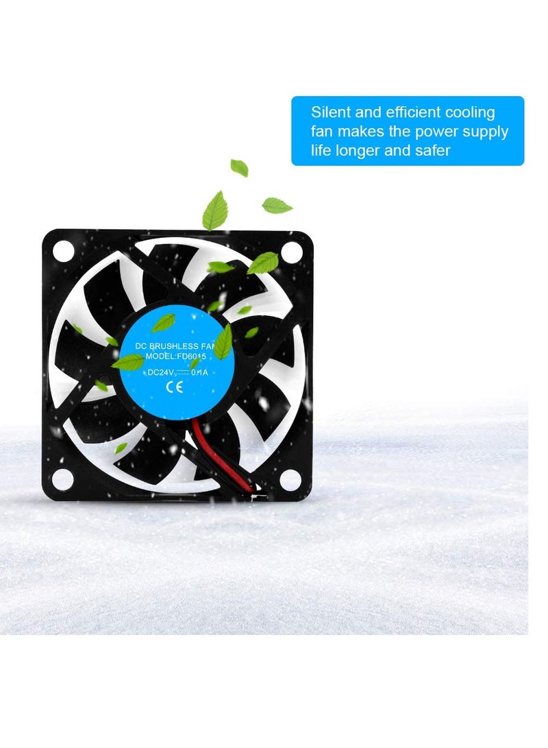 جوميز محول كهربائي عالمي بتقنية تنظيم الطاقة DC 24V 15A 360W، محول تيار متردد 110/220V إلى تيار مستمر 24V، محول إضاءة شريط LED، طابعة ثلاثية الأبعاد، مشروع حاسوب، نظام CCTV - Image 4