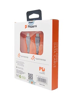 POWER N Power N - Type C to Type C fabric cable, cut-resistant - fast charging  - Image 2
