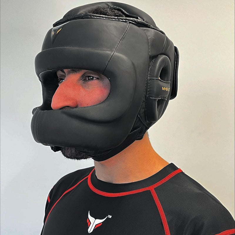 Mytra Fusion Boxing Headgear MMA Kickboxing Grappling Taekwondo Karate Training Head Gear, One Size Fits to All - Image 2