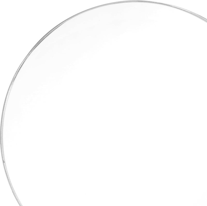 OCCASIONS FINEST PLASTIC TABLEWARE " OCCASIONS " 50 Plates Pack (25 Guests)-Wedding Party Disposable Plastic Plate Set -25 x 10.25'' Dinner + 25 x 7.5'' Salad & Dessert plates (Bali in White & Silver) - Image 3
