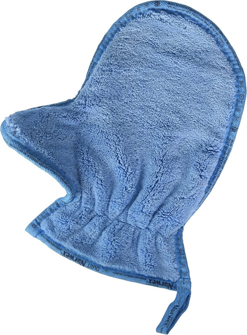 Norwex Microfiber Dusting Mitt in Blue - Effective Dusting Tool