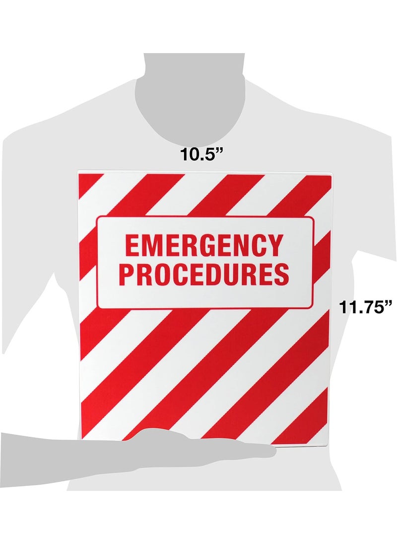 UniKeep UniKeep Emergency Procedures Binder  15 Inch Spine  with Metal DRings  - Image 3