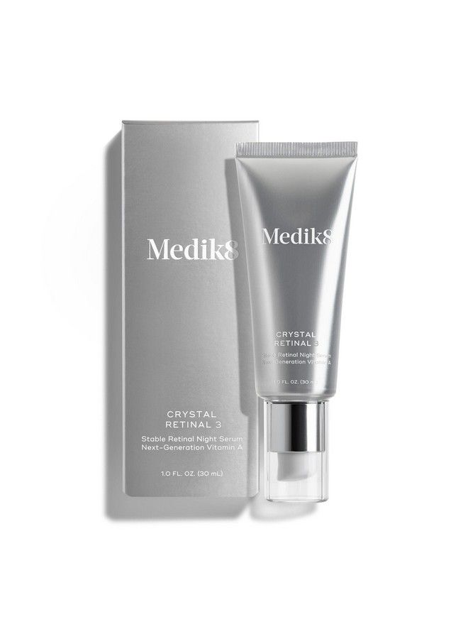 Medik8 مصل كريستال ريتينال 3 لتفتيح البشرة وتقويتها وتجديدها، مصل ريتينالدهيد المرطب والمنعم للبشرة، وصفة لإصلاح التجاعيد مع حمض الهيالورونيك والجلسرين وفيتامين إي، 1 أونصة - Image 1