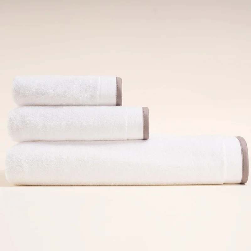 Penelope 100% Cotton Towel 50x90 cm Stone Color - Liana Series