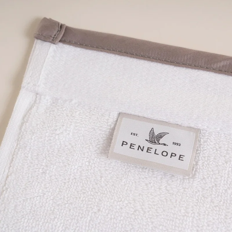 Penelope 100% Cotton Towel 50x90 cm Stone Color - Liana Series