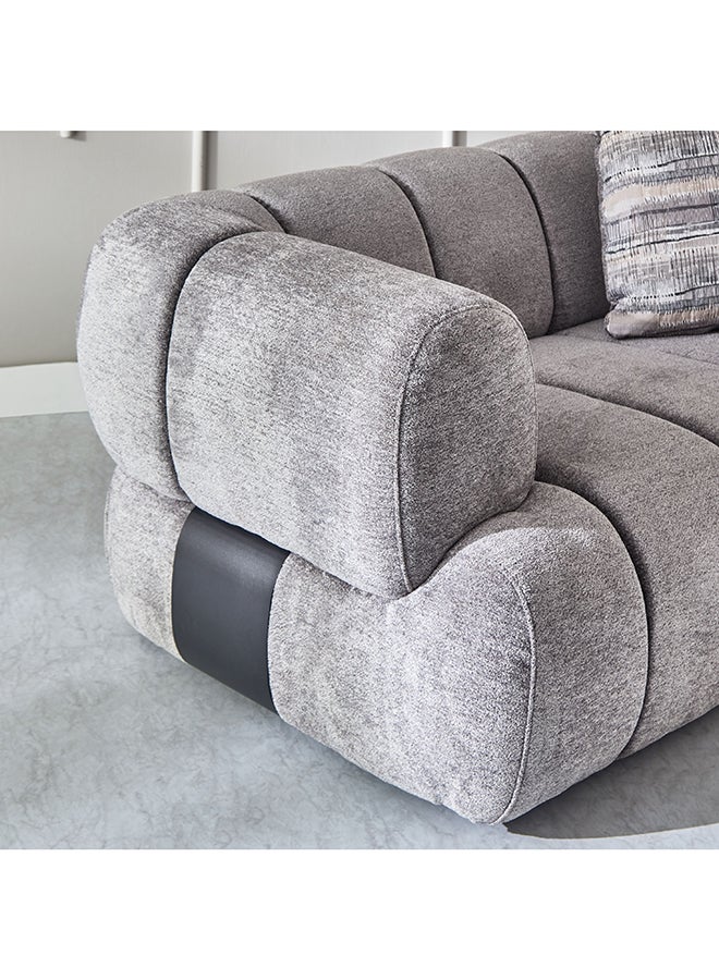 Home Box أريكة قماشية سحابية تتسع لـ 3 أشخاص مع 3 وسائد - Image 5