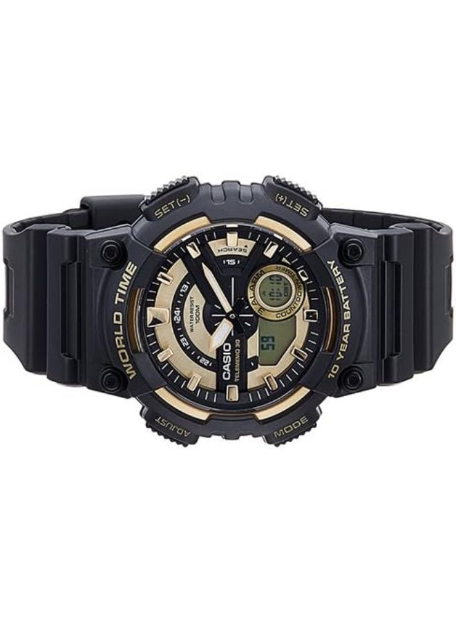 كاسيو ساعة كاسيو للرجال بقرص أسود وسوار راتنج -- - Image 3