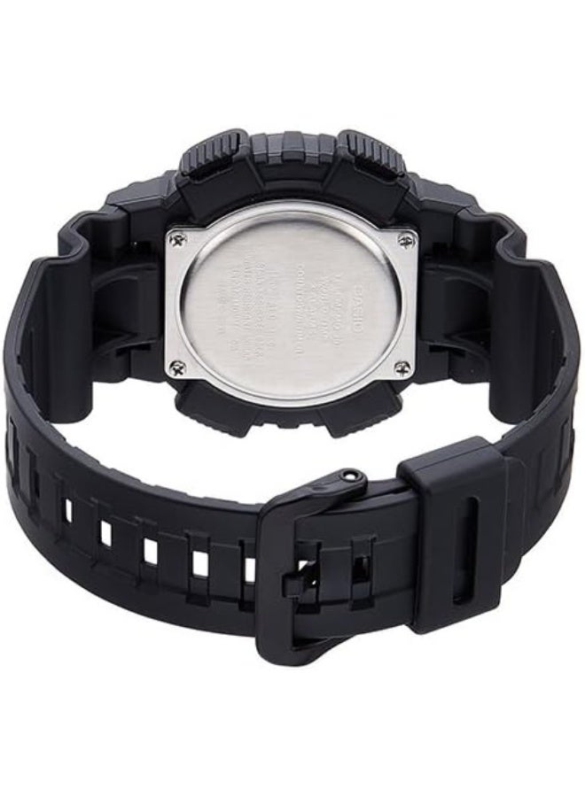 كاسيو ساعة كاسيو للرجال بقرص أسود وسوار راتنج -- - Image 4