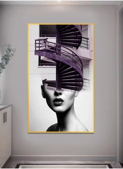 Premium High Definition Micro Spray Painting Frame Wall Art With Aluminium Gold Frame Living Room Home Wall Office Decoration