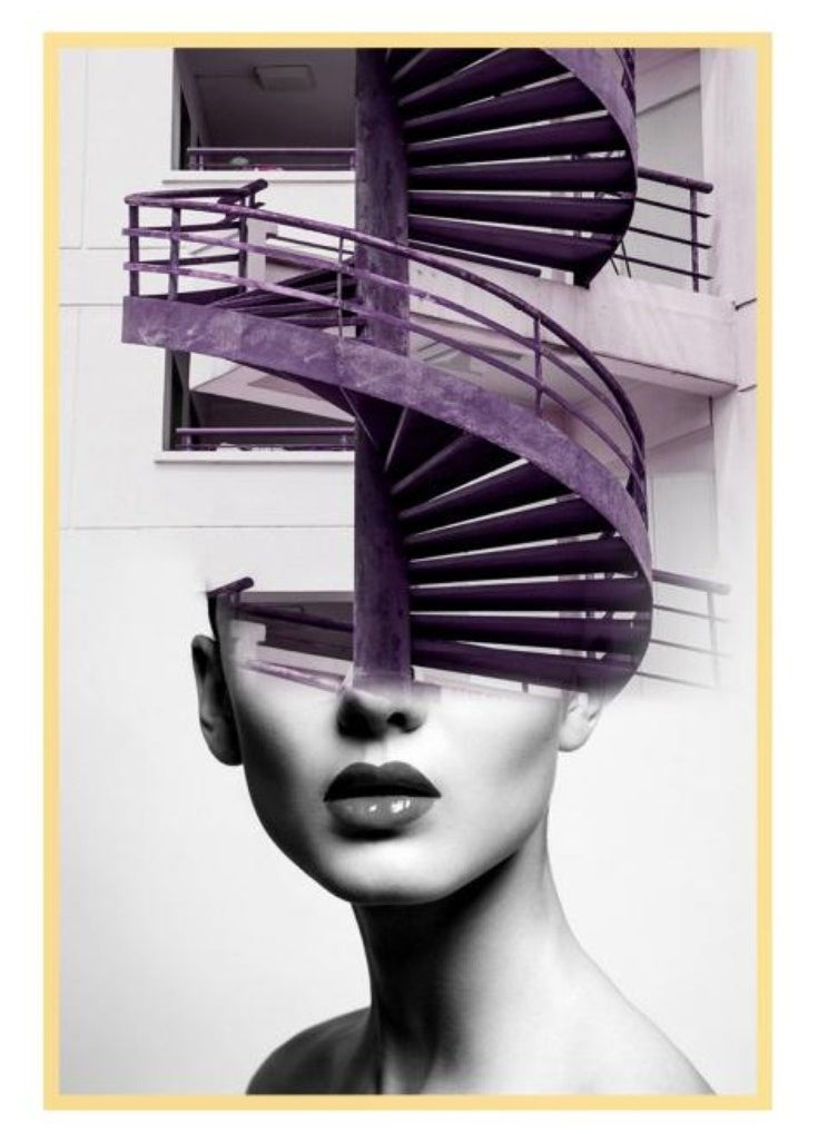 Alissa - Premium High Definition Micro Spray Painting Frame Wall Art With Aluminium Gold Frame Living Room Home Wall Office Decoration - Image 1