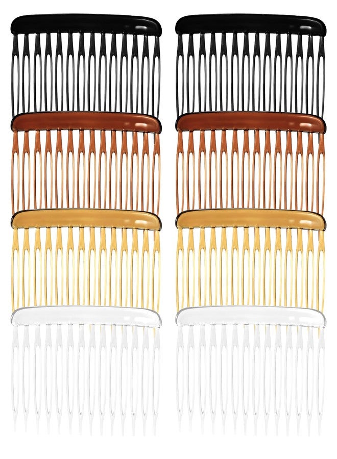 Bruislard 8Pcs 14 Teeth Hair Side Comb Twist French Vintage Style Hair Clips Fine Styling Combs for Women Girls Bridal Veil Fine Hair Wedding - Image 1