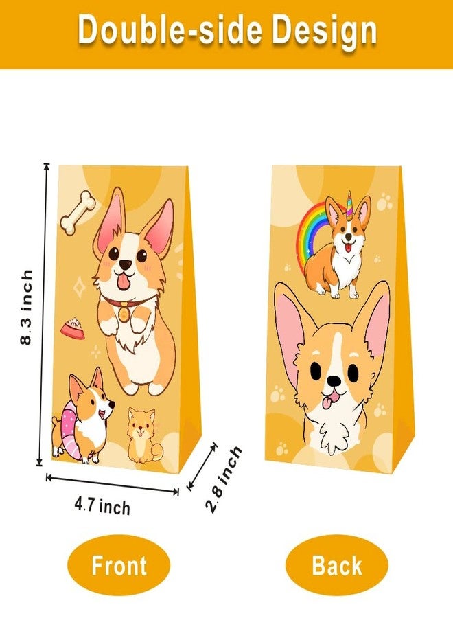 ARHAVI 12Pcs Corgi Party Favor Gift Bags for Corgi Birthday Party Decorations Supplies - Image 2