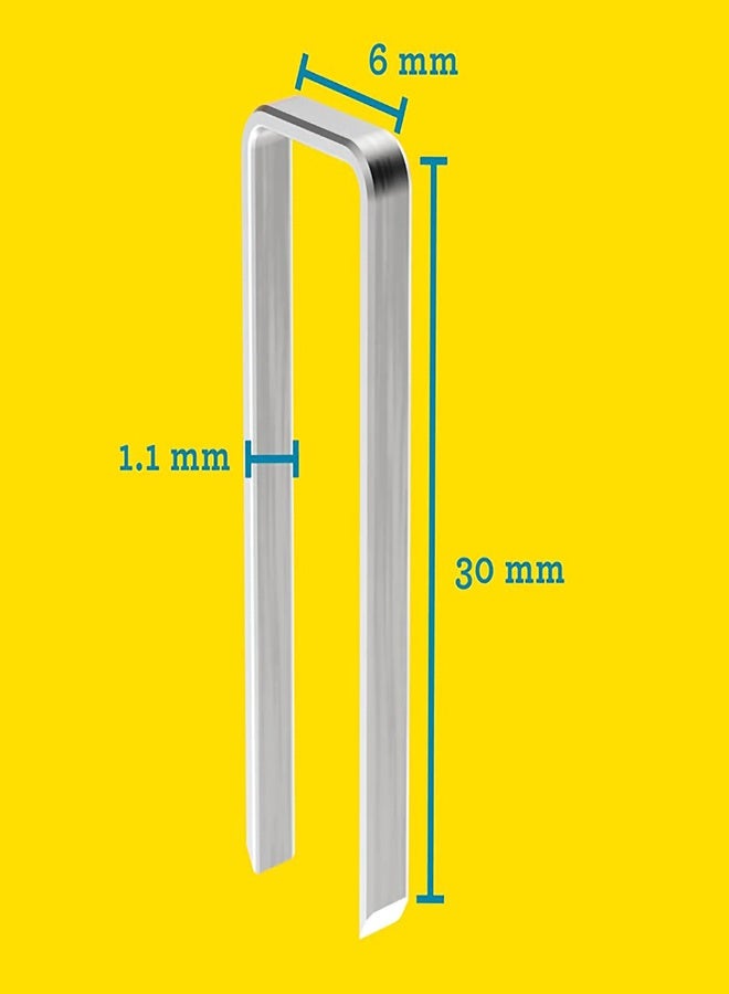 RAPID 5000125 Narrow Crown Staples, Leg Length 30 mm, No.90, 3000 Pieces, Galvanized - Image 4