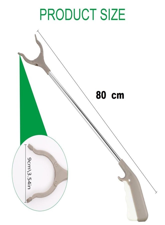 Gney Heavy-Duty Trash Picker Grabber Tool – 80cm Long Reaching Aid with Anti-Slip Jaw & Ergonomic Handle for Garbage, Litter, and Garden Cleanup - Image 2