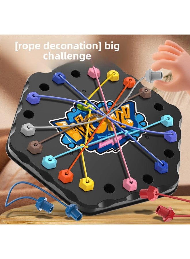 Chain Triangle Chess Desktop Puzzle Game Family Parent-child Interactive Game Exercise Logic Puzzle Toy-Color: Hexagonal 20.5cm-untying Challenge 142g - Image 5