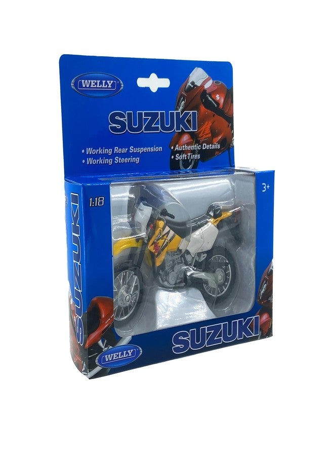 Welly دراجة نارية ويللي مصنوعة من الصب الأصفر سوزوكي DR-Z400S، مقياس 1:18 - Image 4