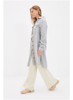 Woman Modest Shirt Gray