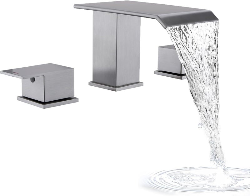 BEIYI 2 Handle Deck Mount Tub Faucet, Roman Bathtub Faucet Set Brushed Nickel High Flow Garden Bath Tub Faucet - Image 1