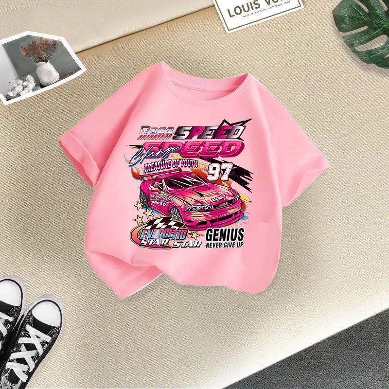 Boys And Girls Short-Sleeved Loose T-Shirts For Children, 2026 Stylish Tops, Half-Sleeved Children'S Clothing - Image 1