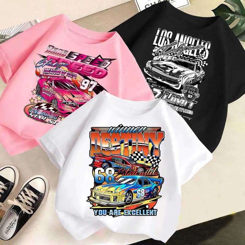 Boys And Girls Short-Sleeved Loose T-Shirts For Children, 2026 Stylish Tops, Half-Sleeved Children'S Clothing - Image 2