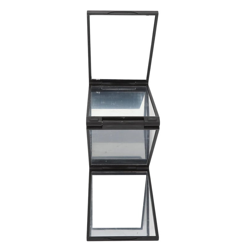 4 Way Mirror Compact Folding Makeup Mirror for Self Hair Cutting 360 Degree Handheld Portable Mirror with Multi Faceted Reflection Ideal for Travel Styling Home and