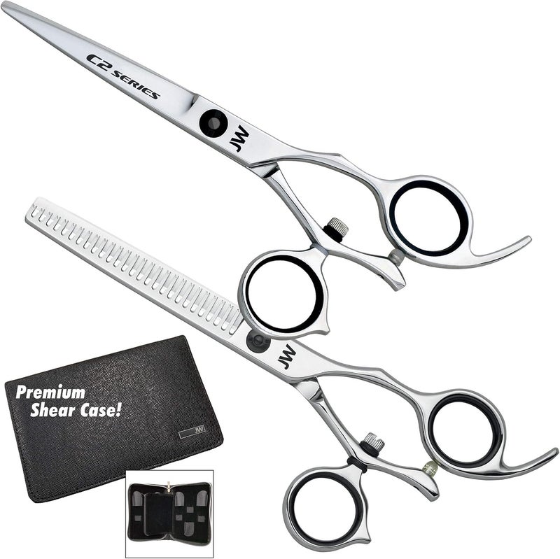 JW Shears JW C2 Swivel Thumb Matching Shear and Thinner 60 Inch 