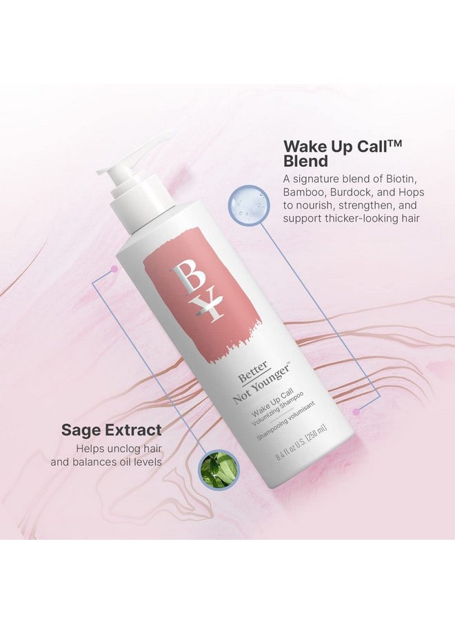 Better Not Younger - Wake Up Call Volumizing Shampoo 8.4 Fl. Oz. Shampoo Designed For Thinning Hair & Women Over 40 Volumizes Lifts & Nourishes Colorsafe & Nonstripping Shampoo For Thin Hair - Image 1