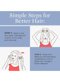 Better Not Younger Wake Up Call Volumizing Shampoo 8.4 Fl. Oz. Shampoo Designed For Thinning Hair & Women Over 40 Volumizes Lifts & Nourishes Colorsafe & Nonstripping Shampoo For Thin Hair  - Image 5