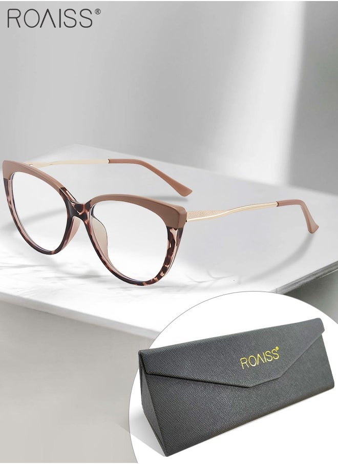 roaiss Women's Blue Light Blocking Glasses Blue Light Filter Computer Reading Gaming TV Phones Cat Eye Eyeglasses Fashion Anti Eyestrain Headache Eyewear  - Image 2