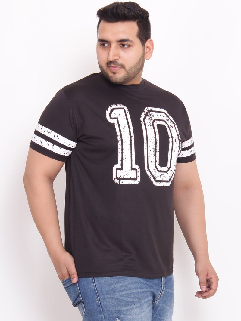 Bigbanana Men's Round Neck T-Shirt (CURT,Black,6XL) - Image 3