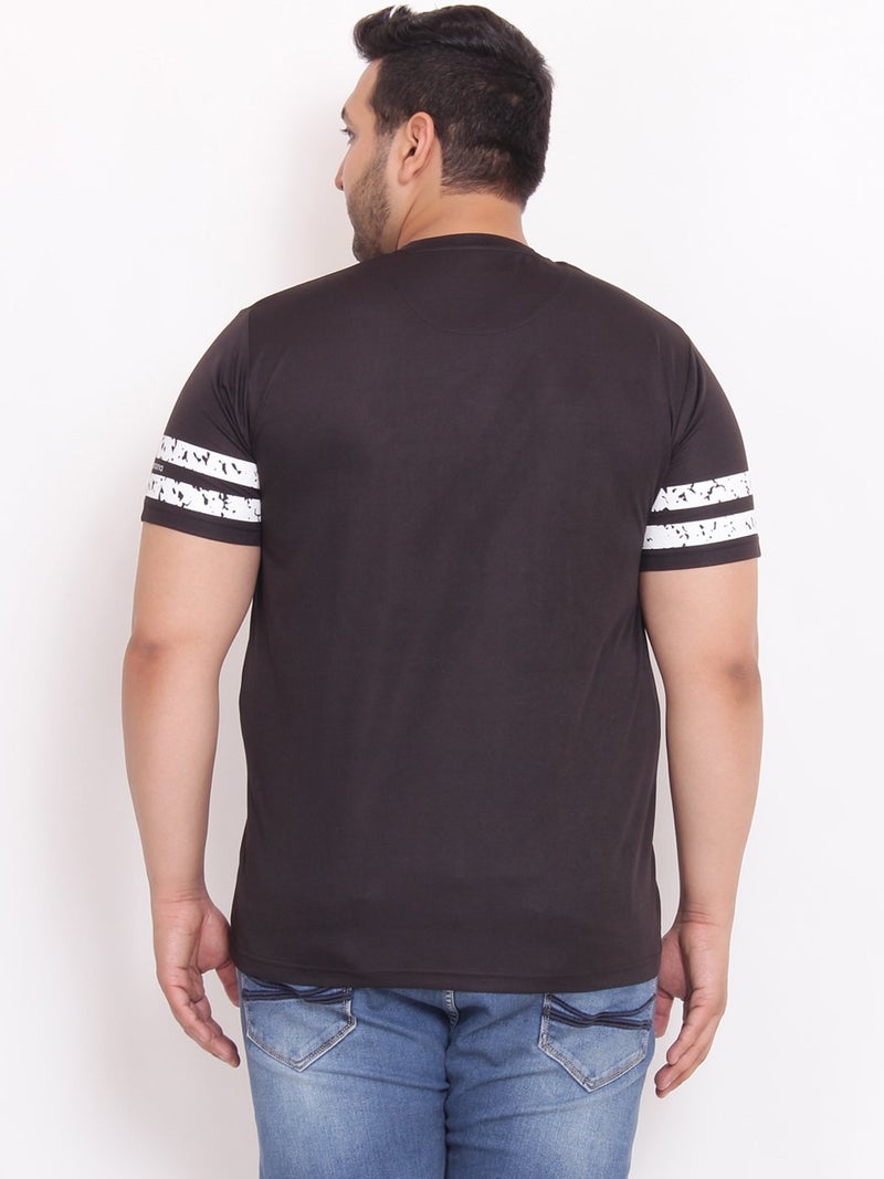 Bigbanana Men's Round Neck T-Shirt (CURT,Black,6XL) - Image 5
