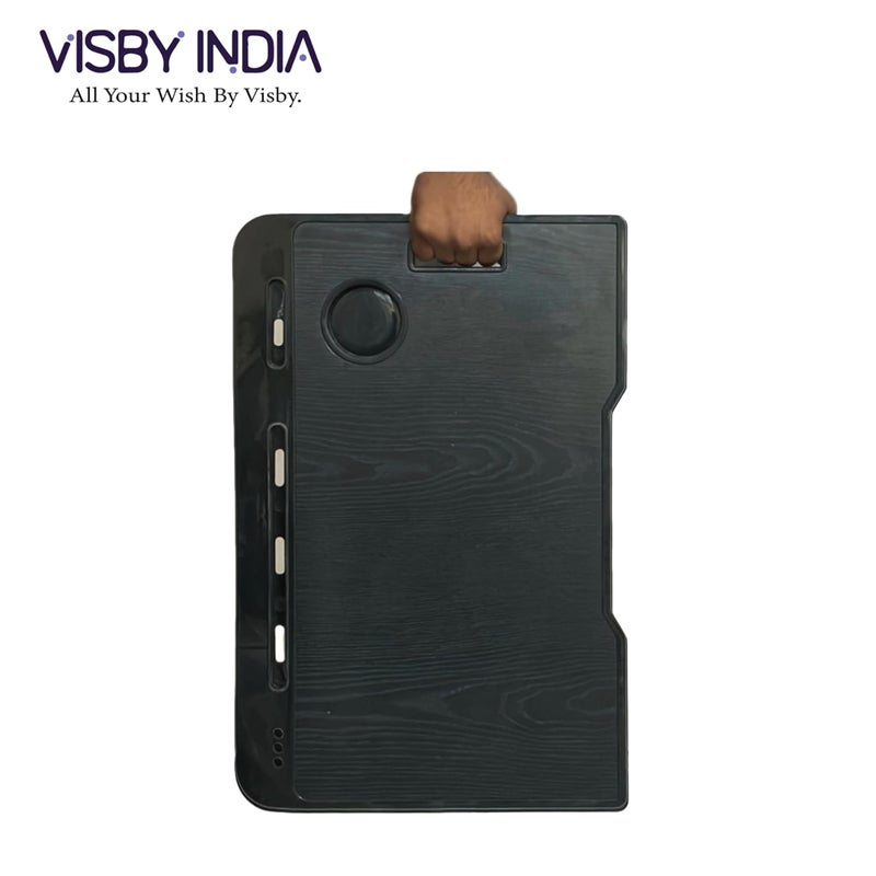 VISBY INDIA Wood Laptop Bed Tray Table Laptop Desk for BedFoldable Lap Desk Stand Notebook Desk Adjustable Laptop Table Notebook Bed Tray Lap Tablet with Cup Holder A1 150 mm 50 mm 100 mm - Image 5